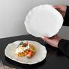 BRIrregular Lotus Leaf Ceramic Dessert Plate Porcelain Plate Western Tableware Cake Tray Dishes and Plates Dinner PlatesEY
