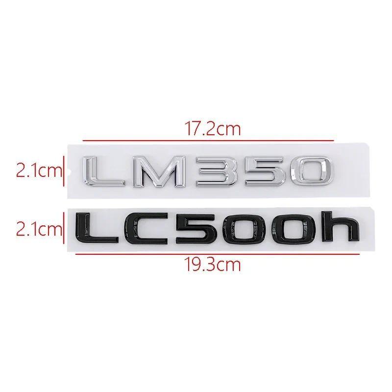 ABS Car Sticker for Lexus LC500h LM350 LM300h UX260h Letter Logo Fender Side Body Rear Trunk Emblem Badge Lid Symbol Accessories