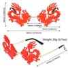 12Styles Chinese Dragon Shaped Sunglasses Metal Frame Rimless Sun Glasses Party Decor Glasses for Women Men UV400 Protection