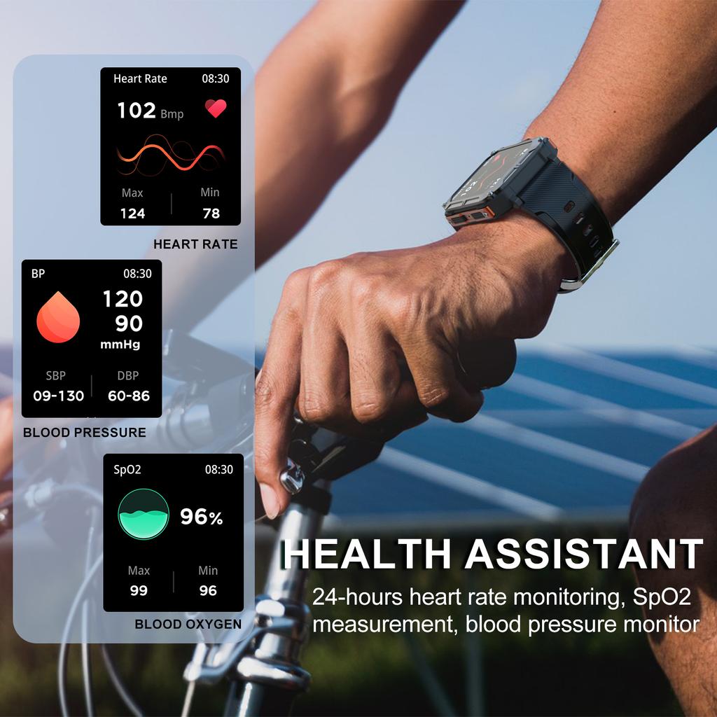 Novo C20 Pro Smart Watch Masculino Assistente de Voz BT Chamada Sem Fio Negócios Esportes ao Ar Livre IP68 Relógio de Pulso À Prova D'Água Para Android iOS