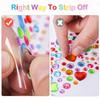 2774pcs Acrylic Gem Stickers 10 Sheet Multi-Color Self-Adhesive Rhinestone with Pearl Heart Star Flower Shapes for Craft DIY Scrapbooking Beda