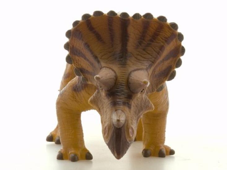 Dinosaurier Triceratops Vinylmodell Braun