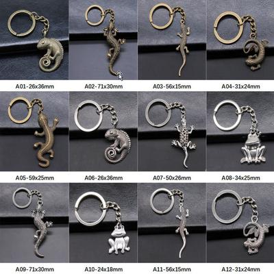 New Arrival Frog Lizard Charms Car Keychains Keyrings For Women Gift