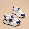 Spring and Summer New Thick-soled Heightening Dad Shoes Women's Leather Casual Sports Shoes Women's Versatile Trendy Muffin Women's Shoes