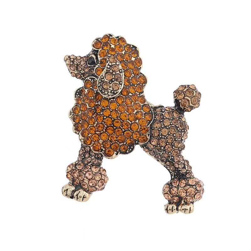 New Vintage Dog Brooch, Fashionable Suit, Cartoon Animal Accessory Pin, Banquet Gift, Corsage