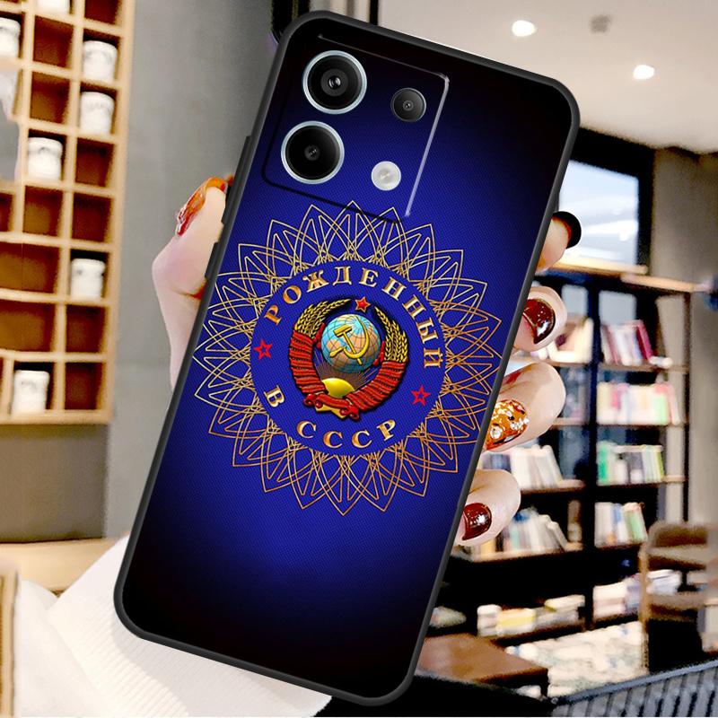 Soviet Union USSR Flag For Xiaomi Redmi Note 13 Pro 9 10 11 12 14 15 Pro Plus Case For Redmi 15 12C 13C 14C 10C 15C
