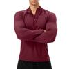 Men's  Fitness  Sports  Quick To Dry  Half Zipper  Self-Cultivation  Pullover  Long Sleeves  Hoodie