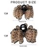 Charm Butterfly Hairpin Polkas Dots Meshes Hair Clip Multipurpose Hair Clamp for Women and Girls
