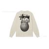 3. Cross-border Stuart long-sleeved printed t-shirt American trendy cylindrical cloth casual loose men and women the same style