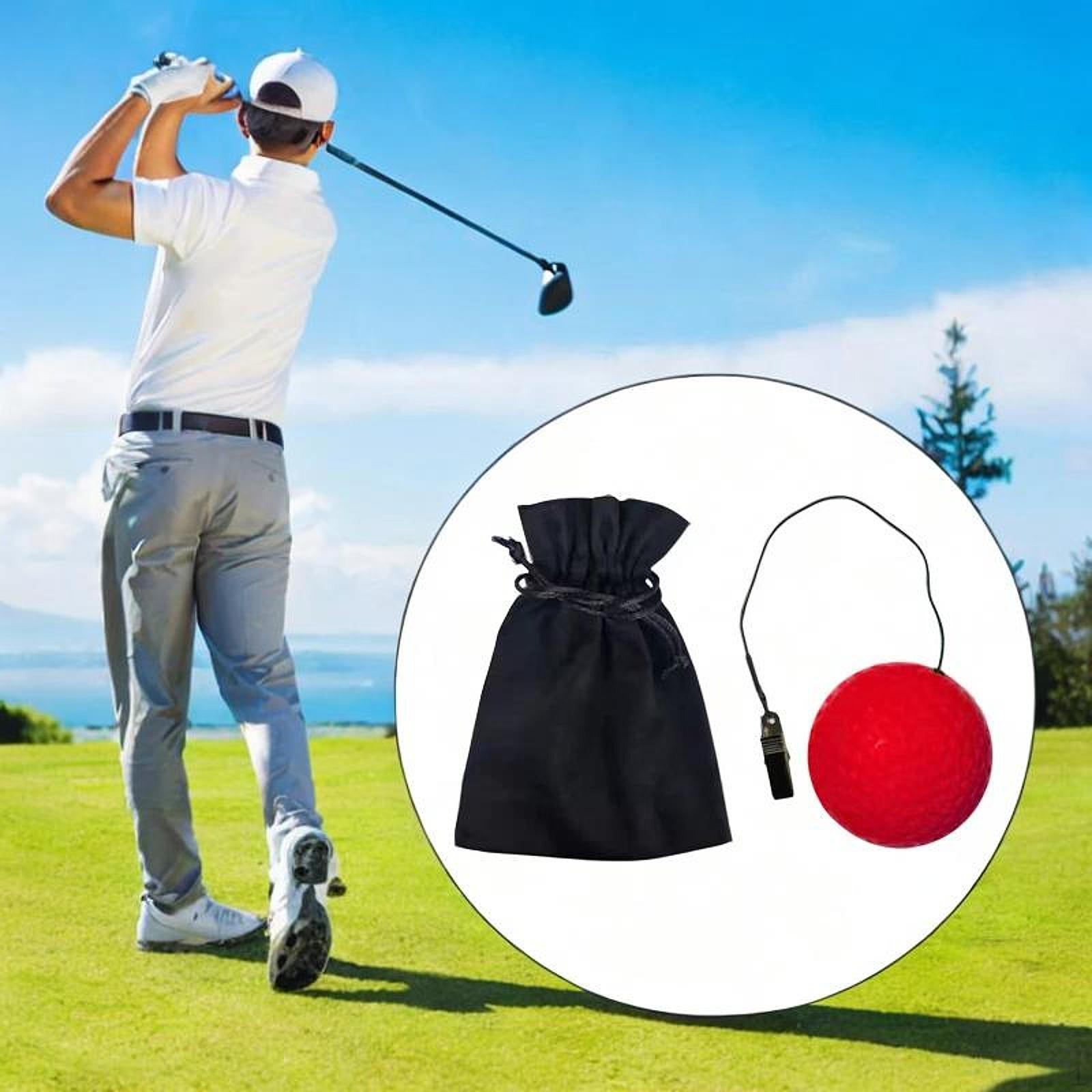 

Тренажер для гольфа Swing Trainer с эластичным шнуром для мяча Outdoor Head Balance Rotation Training Aid красный