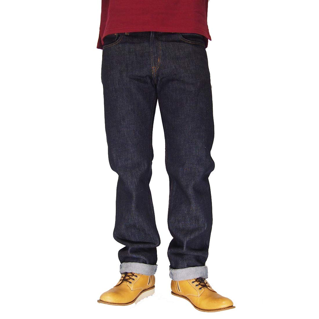 

Kojima Jeans KOJIMA GENES 21 унц Прямые джинсы Сделано из одного денима, Япония, Стирка, RNB-1221R-Индиго-34