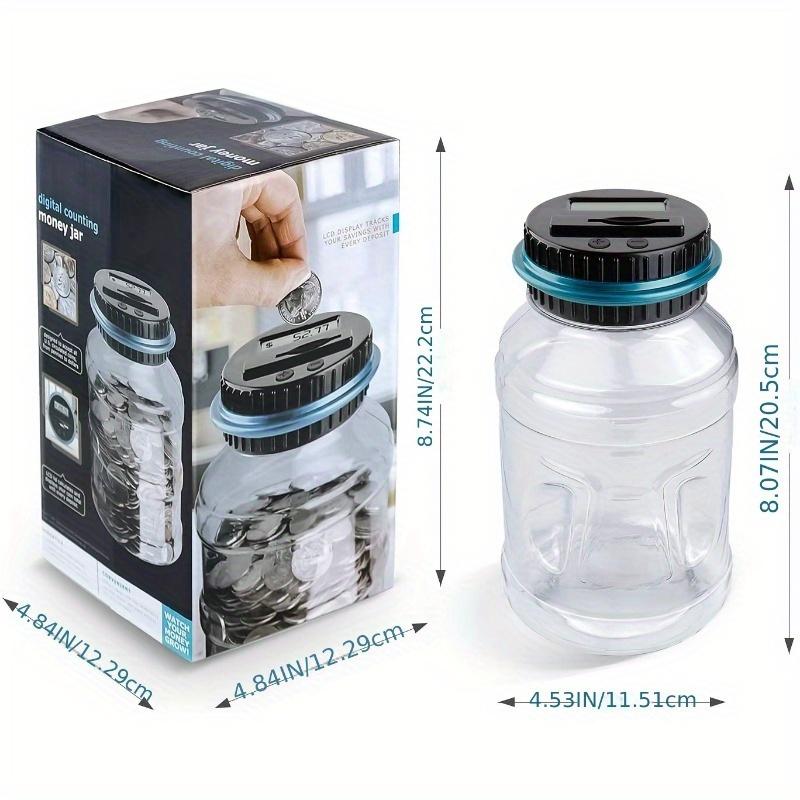 1pc Large Coin Bank, Digital Coin Counting Bank with Counter, Large Capacity Adult Coin Bank, Designed for Coins, Christmas, Halloween Gifts