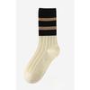 Women's Spring and Autumn Antibacterial and Deodorizing Mid-calf Socks, Two-piece Socks, Versatile Color-blocked Cotton Socks