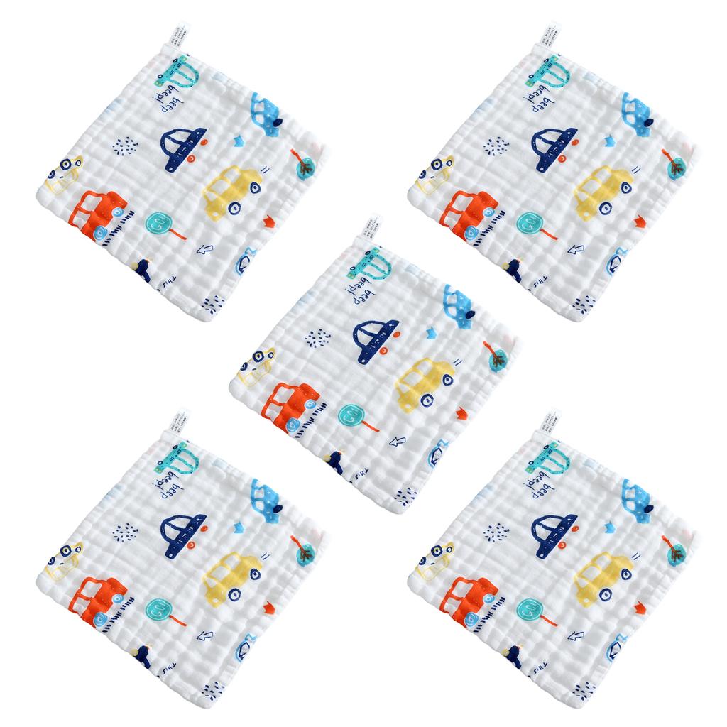 AssortedColor Thick And Soft Baby Bibs For Feeding Absorbent Cotton Pure Cotton Small Square Towel