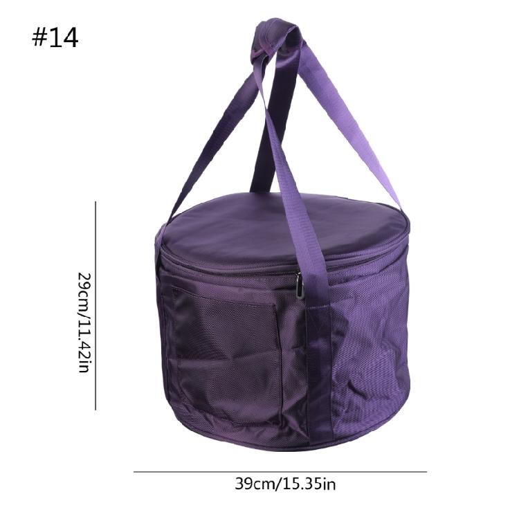 Bolsa de transporte acolchada gruesa para cuenco tibetano de yoga, bolsa de viaje con correa de transporte