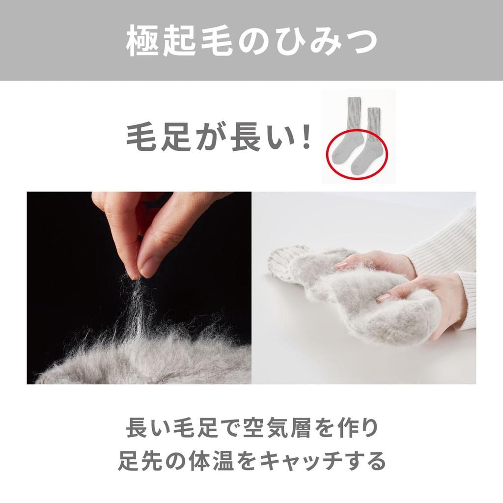 Thermos Warm Brushed Room Short Thermal Cold Winter Warm Socks &ONDO Socks, Length, 22-25cm, Gray, Thermos-Like Insulation, Protection, Warmth,