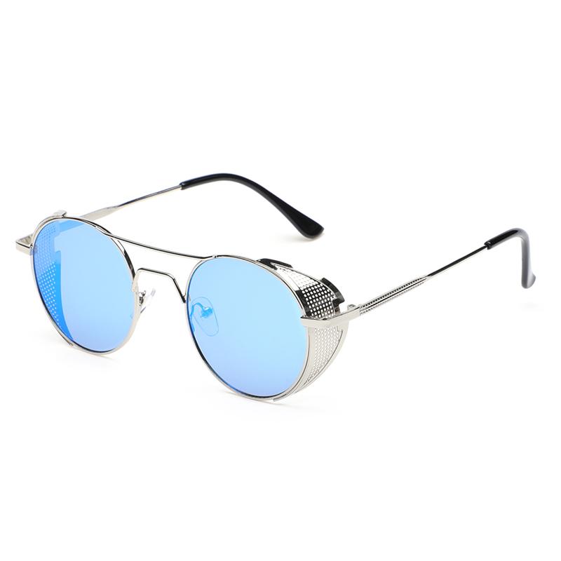 Vintage Gothic Steampunk Style Metal Frame Sunglasses Men Women luxury Brand Designer Round Shields Sun Glasses Gafas de Sol