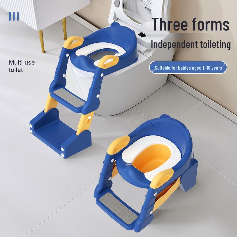 Children's Three-in-One Multifunctional Potty with Step for Boys and Girls