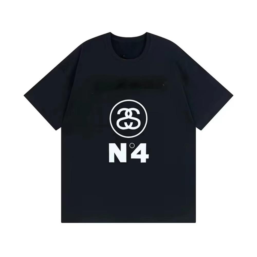 

2024 Men Women American T-shirt Luxury Brand Short Sleeve Tshirt Clothes Designer Tee T Shirt Summer Tops Fashion Streetwear XXXXXL чёрный