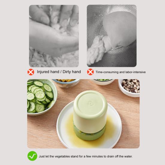 Ruční odstředivka na zeleninu Mini kuchyňský robot s ruční klikou Efektivní sítko na odkapávání Víceúčelový kuchyňský nástroj na salát Jogurt Nakládanou zeleninu