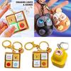 Mouse Shape Finger Keyboard Caps Cartoon Hamster Keychain Relaxing Clicker Toy  Pass The Time