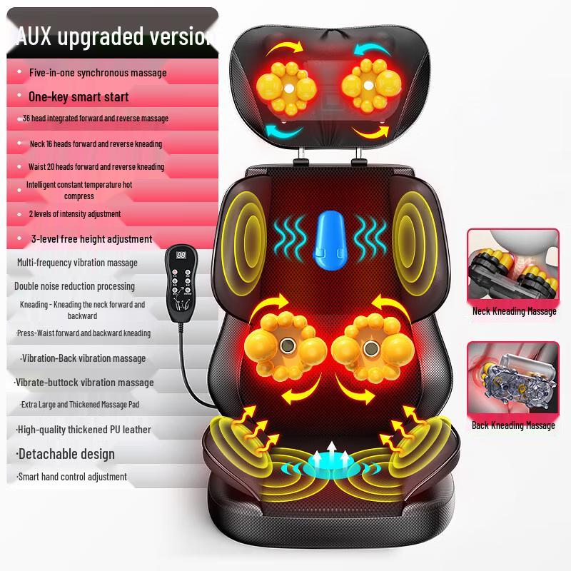 Aux Neck, Shoulder, Back & Waist Massage Cushion
