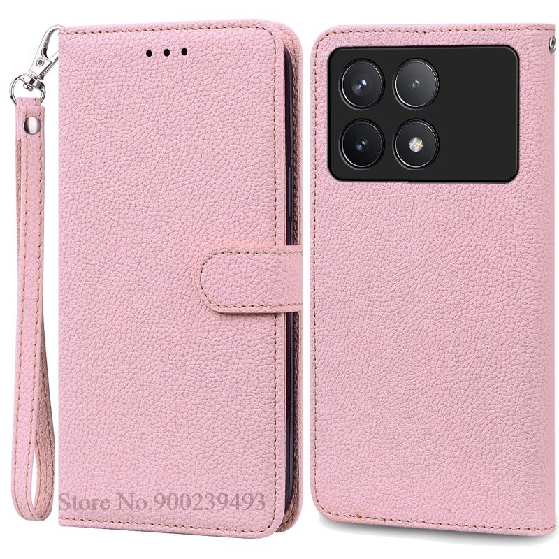 Pouzdro F6 Pro pro POCO F6 Pro Pouzdro Silikonová peněženka Kožené vyklápěcí pouzdro pro Xiaomi Poco F6 Pro 5G Pouzdro Knižní obal Fundas