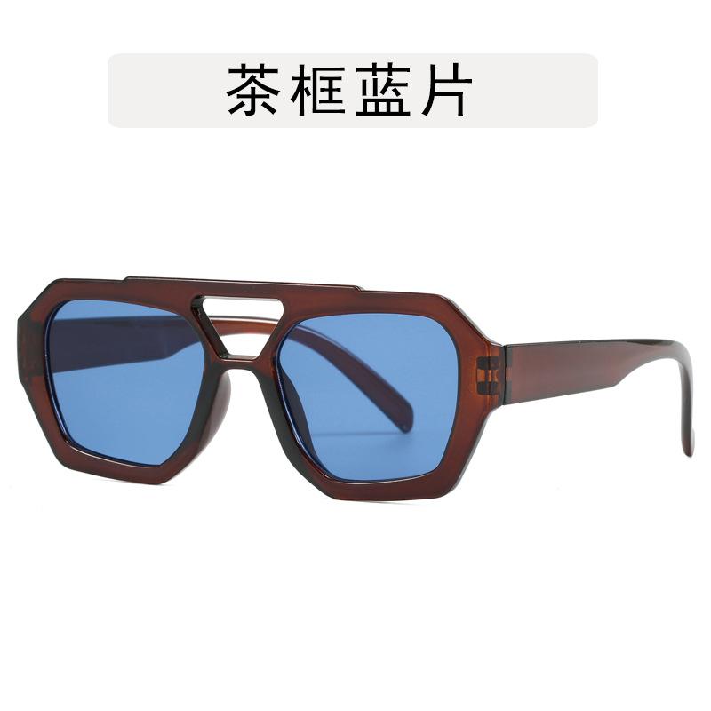 Polygon Shape Women's Sunglasses Double Bridge Anti-glare Sun Glasses for Men Hiking Mountaineering Sun Glass Women