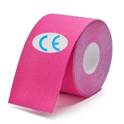 

5cm*5m Sports Kinesiology Tape Elastic Bandage Tapes Waterproof For Ankle Wrists Knees Running Football Sport Braces Supports розовый