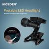 NICEDEN 2025 bestselgende tannlegehodelykt 5w hodelykt med supersterkt spotlight på 35000 lux klar og gjennomsiktig