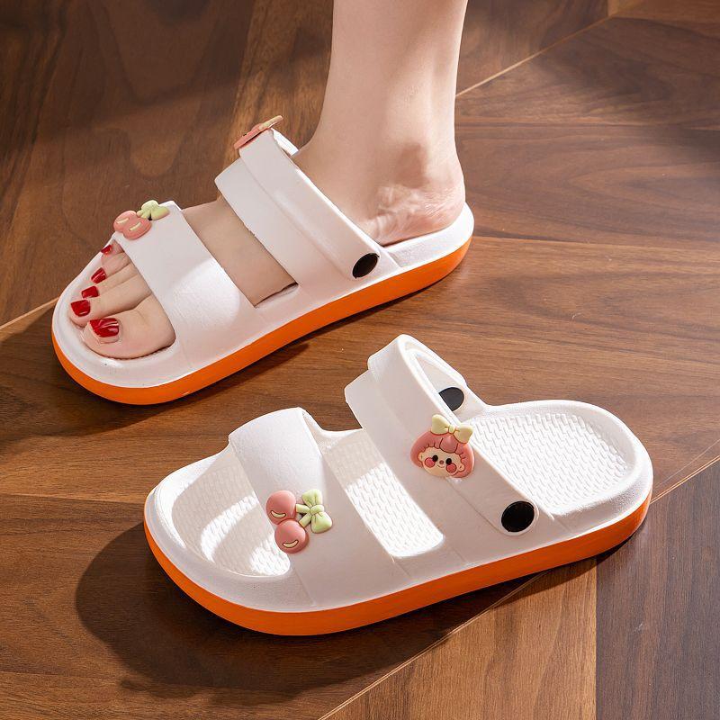 

Женские летние сабо двойного назначения, нескользящие, на толстой подошве, удобные, для дома, улицы, пляжа, 2025 новинка 36-37 белый