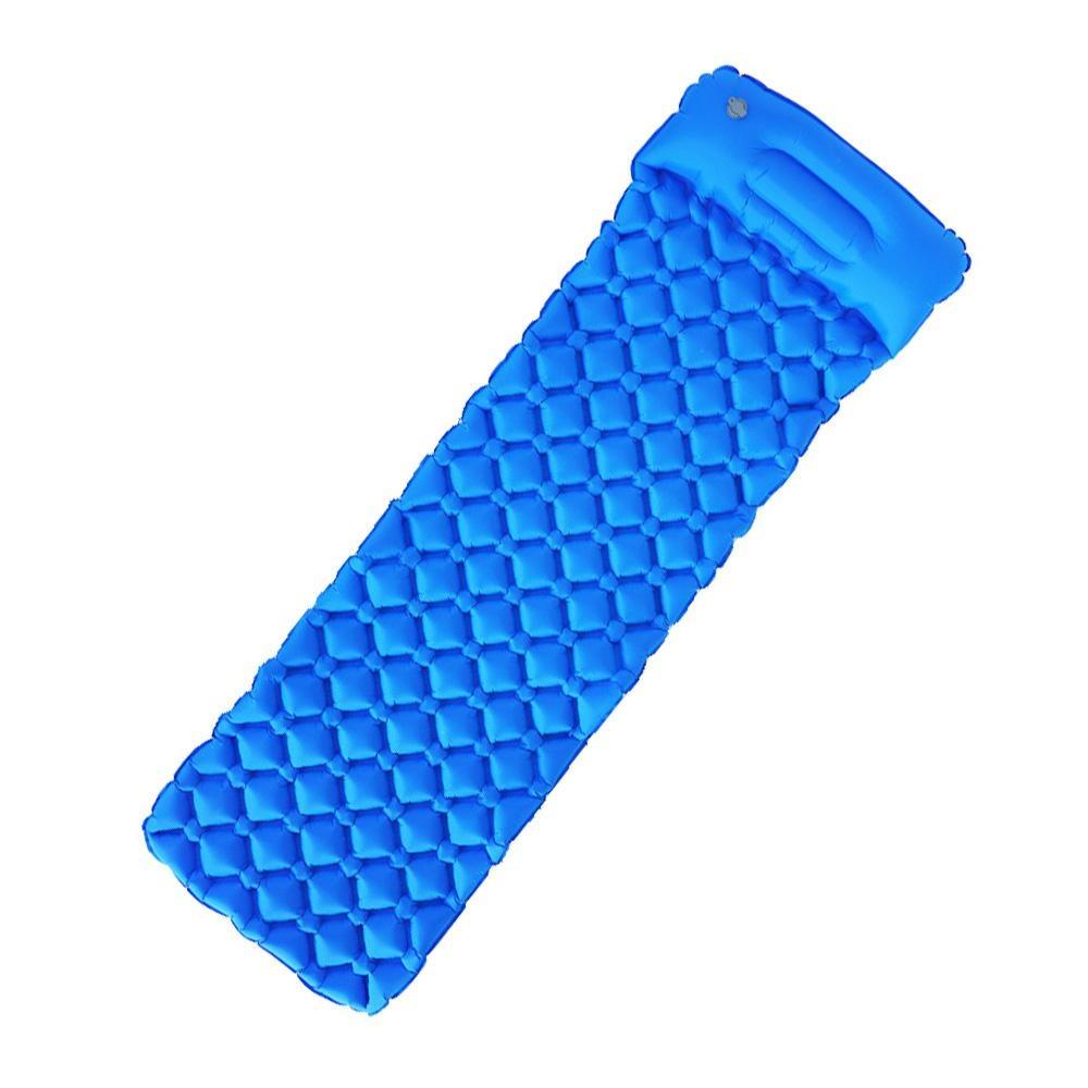 Outdoor Sleeping Pad Camping Inflatable Mattress with Pillows Travel Mat Folding Bed Ultralight Air Cushion Hiking Trekking.