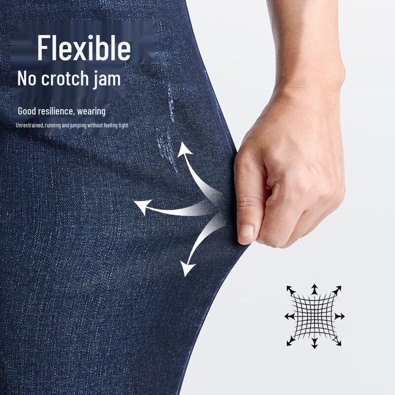 

Мужские джинсы из выстиранного денима прямого кроя Septwolves 33