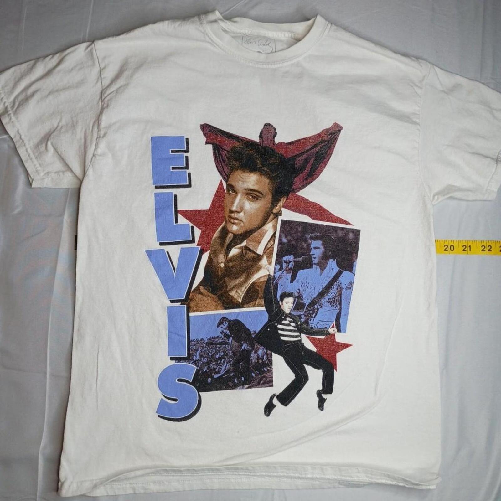 

Elvis Presley white cotton t-shirt Size M #rocknroll #music 5XL різнокольоровий