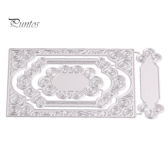 

Полая рамка для резки штампов DIY записки бумажные карты изготовление ремесла трафарет декор серебряный