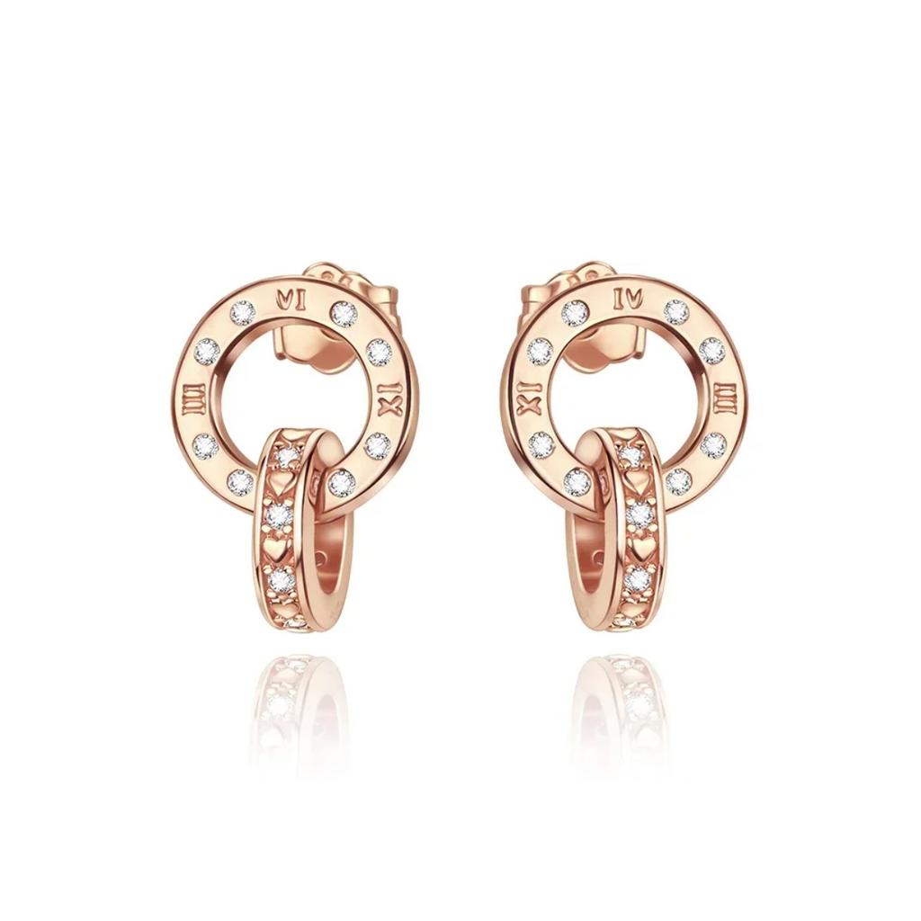 925 Silver Cute Earring Set Heart Lock Caterpillar Giraffe Flamingo Star Fit Fashion Jewelry for Women Daily Accessory