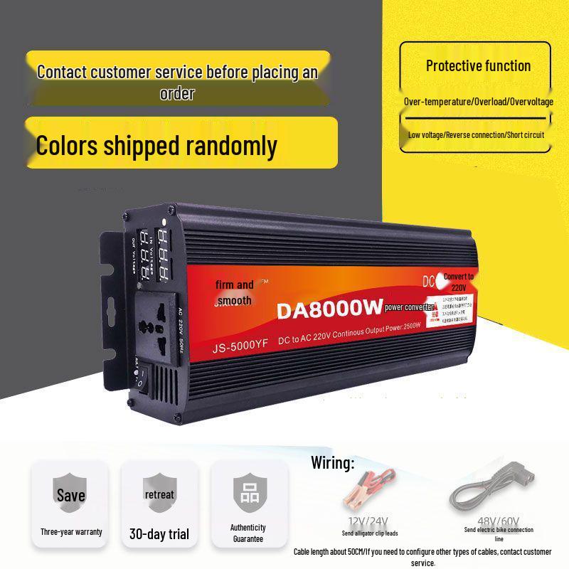 High-Power Vehicle-Mounted Inverter: 12V/48V/60V to 220V Converter for Tricycles