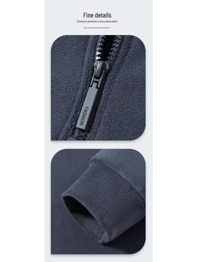 Men's Winter Double-Sided Fleece Half-Zip Long-Sleeve T-Shirt (2025 Collection)