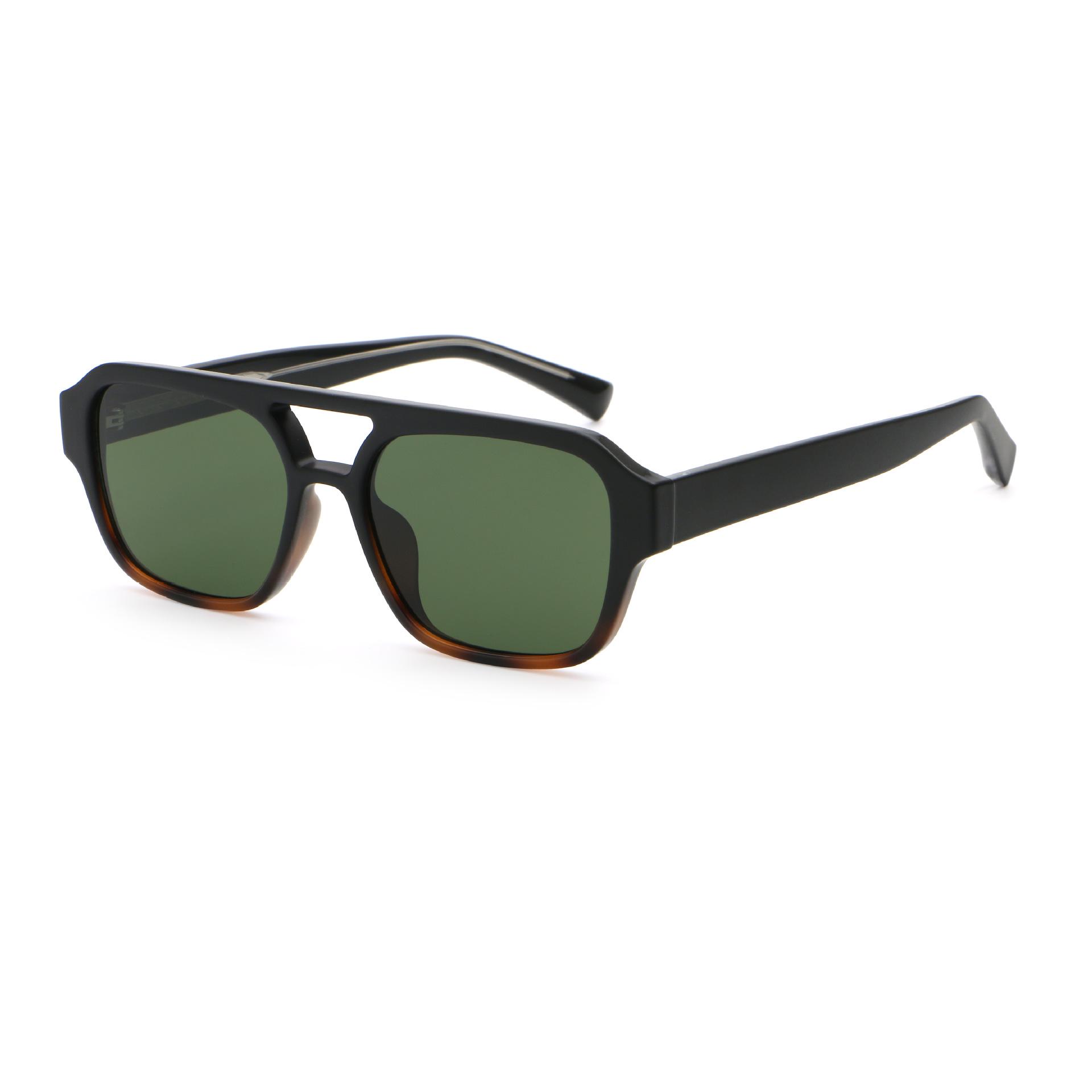 Polarized High-End Double Bridge UV Protection Sunglasses for Men  Women - Face Slimming Style