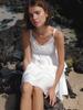 Liel Soop Layered Sleeveless Blouse (White)