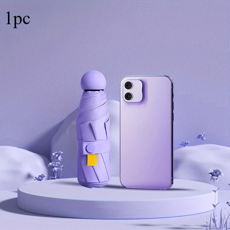 

1 шт. Компактный 5-слойный мини-зонт с каркасом и легким дизайном, готовый к путешествиям, для использования на открытом воздухе/в дороге/ежедневно, яркие варианты цвета Iron&6K