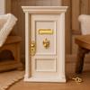 4 Pieces Miniature Letter Box Gold-Tone Dollhouse Door Hardware Set Compact