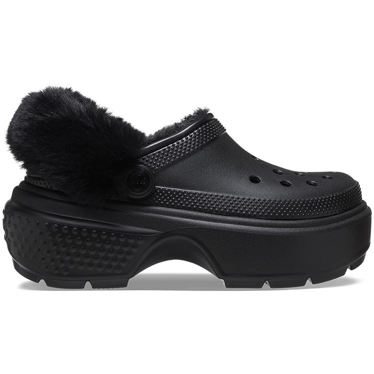 Crocs Stomp Lined Clog Black Unisex Sneakers 208546-001