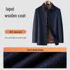 MONTAGUT Men's Merino Wool Business Casual Coat