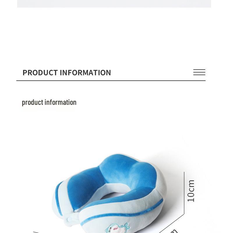 Camel U-Shaped Travel and Office Nap Neck Support Pillow with Cartoon Design and Logo Printing Option
