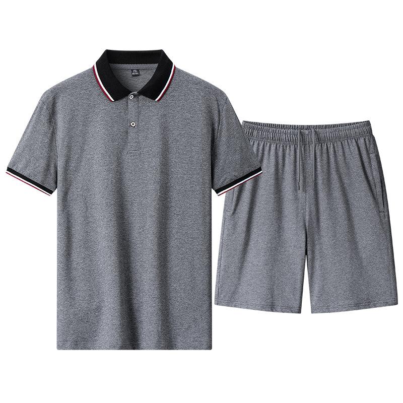 Herren-Set aus kurzärmligem Hemd mit Blumendruck und Shorts