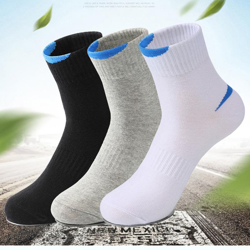 Long Socks 6 Mens Pairs Cotton Sweatabsorbent Deodorant Solid Color Sports Socks Casual Breathable Male Socks High Quality