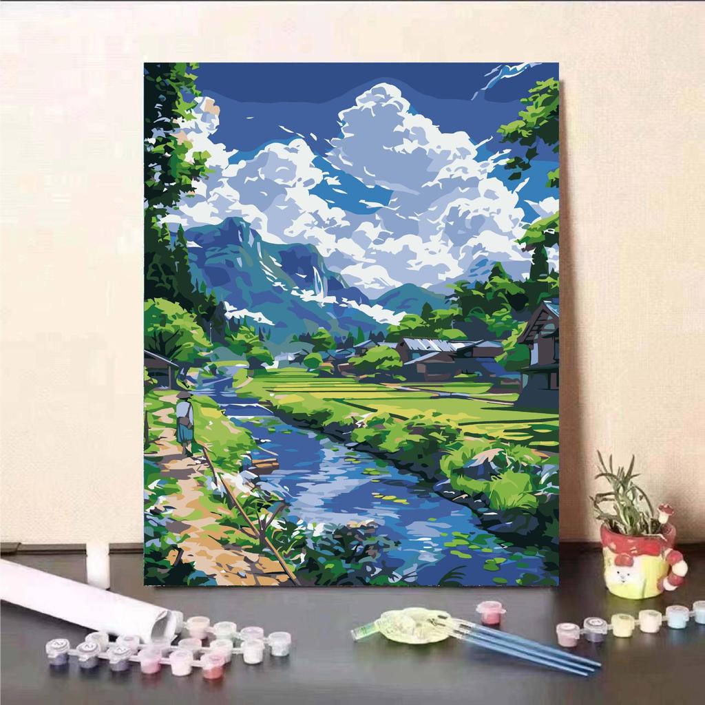 Hayao Miyazaki Summer Digital Oil DIY Painting: Healing, Stylish Living Room Decor Gift