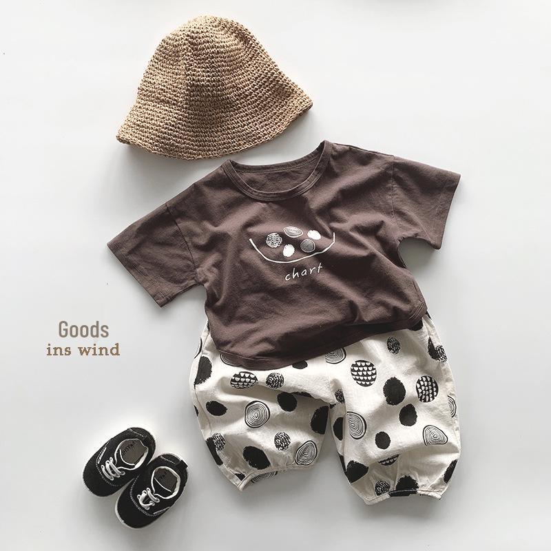 Children's Summer Thin Cotton T-Shirt - Korean Style, Short Sleeve, Trendy Design for Toddlers (3+), Boys & Girls