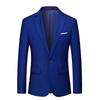 2025 Spring/Autumn Men's Solid Color Single-Button Business Casual Suit Jacket